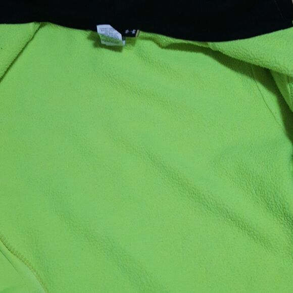 Under Armour Full Zipper Neon Green Sweater - Picture 8 of 12